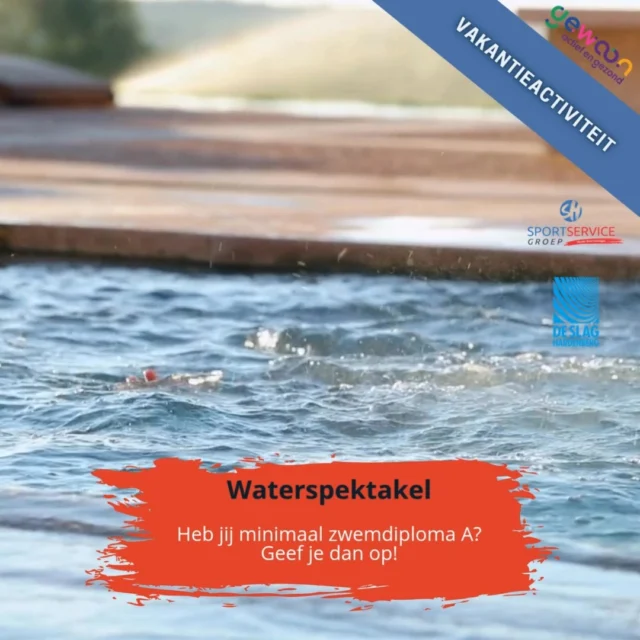 ☀ 𝘡𝘖𝘔𝘌𝘙𝘝𝘈𝘒𝘈𝘕𝘛𝘐𝘌 ☀

Zien wij jou nog bij één van onze activiteiten? 

🌴😎☀Beachspelen en het Waterspektakel! ☀😎🌴

Aanmelden voor het waterspektakel in @zwembaddeslag kan via de link: 
🔗 https://www.gewoonactief.nl/waterspektakel-zomer-25 🔗

Voor de beachspelen hoef jij je niet aan te melden! 

#Vakantie #Zomervakantie #Activiteiten #Beachspelen #Waterspektakel #GeefJeOp #TotDan